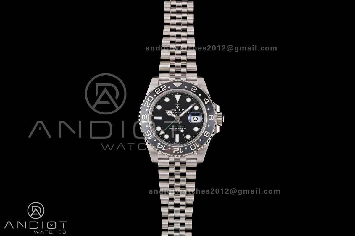 GMT-Master II 126710 GRNR 904L Steel RWF 1:1 Best Edition on Jubilee Bracelet JH3285 (Free Sprung)